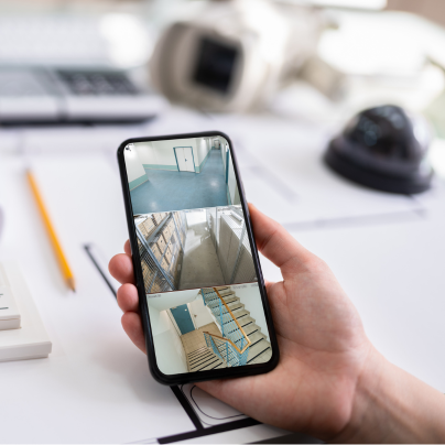 Yakima security camera feed on cell phone
